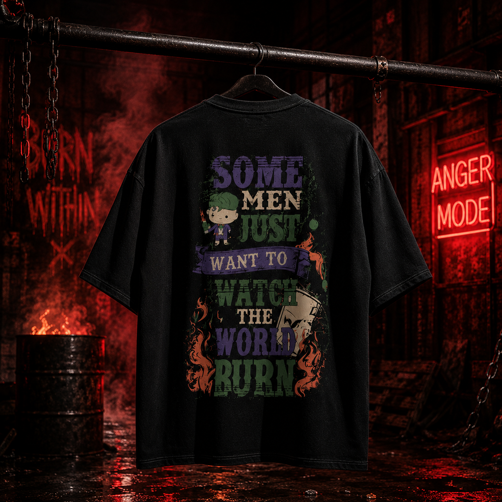 Silent Rage Oversized T-Shirt – Rich Black