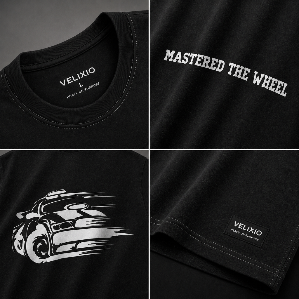 Hold The Line Oversized T-Shirt – Soft Black