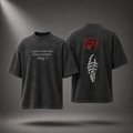 Heavy Silence Oversized T-Shirt – Dark Charcoal Gray