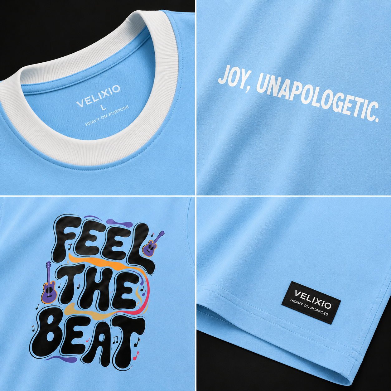Golden State Oversized T-Shirt – Soft Sky Blue