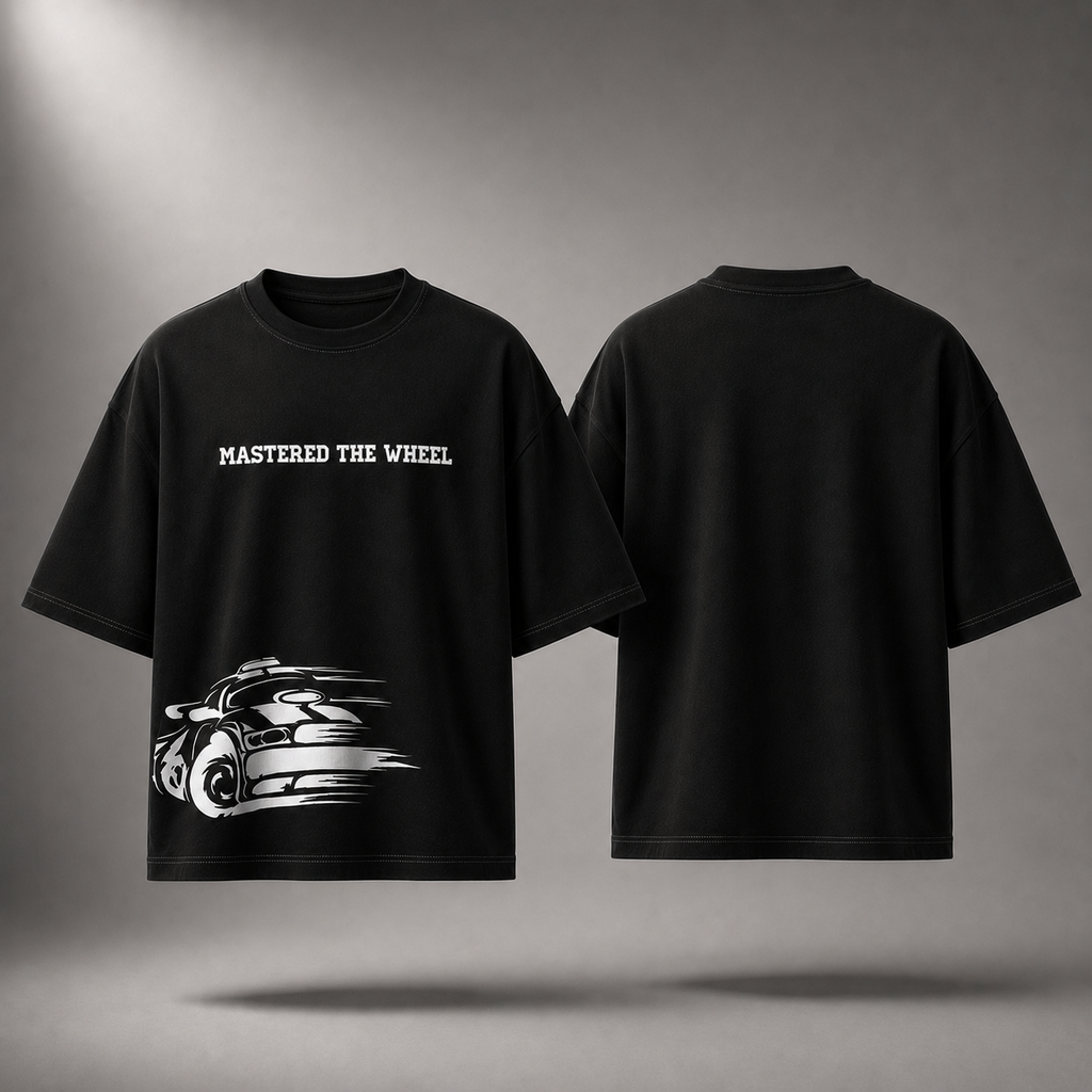 Hold The Line Oversized T-Shirt – Soft Black