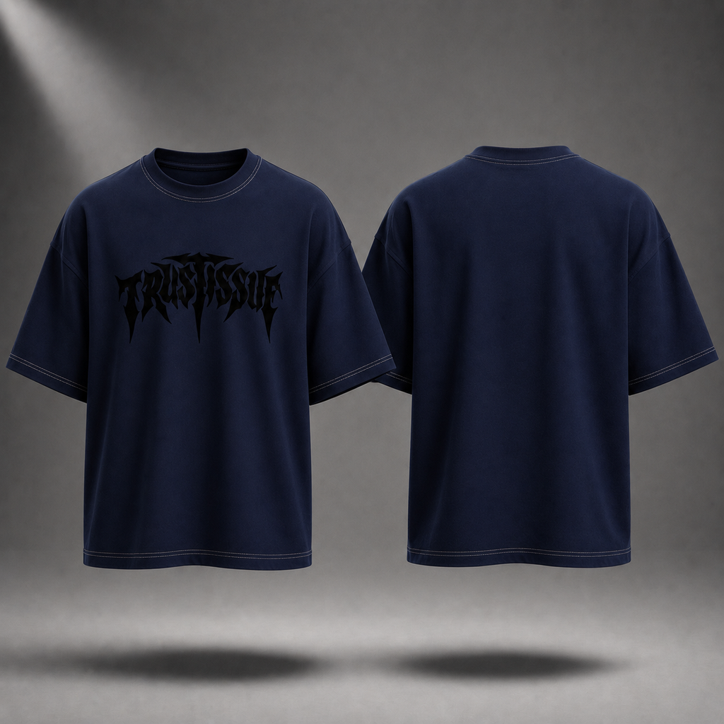 Loyal Instinct Oversized T-Shirt – Deep Navy