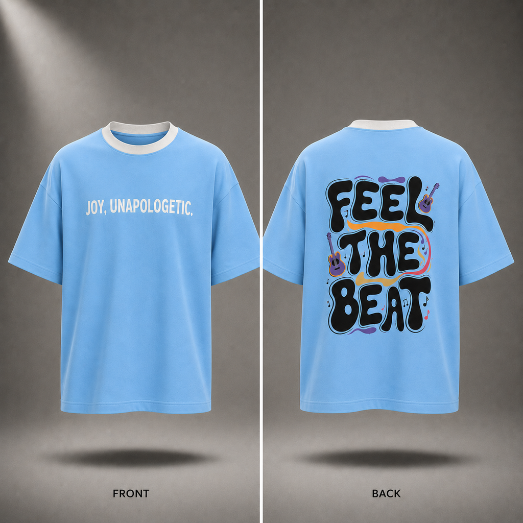 Golden State Oversized T-Shirt – Soft Sky Blue
