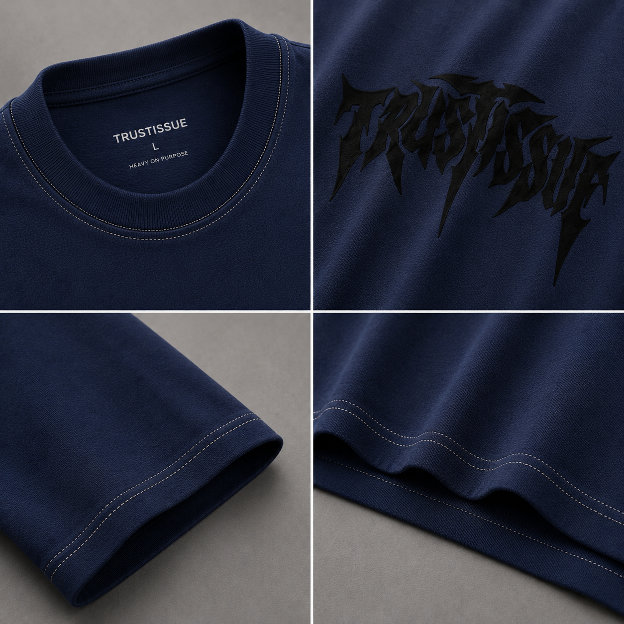 Loyal Instinct Oversized T-Shirt – Deep Navy