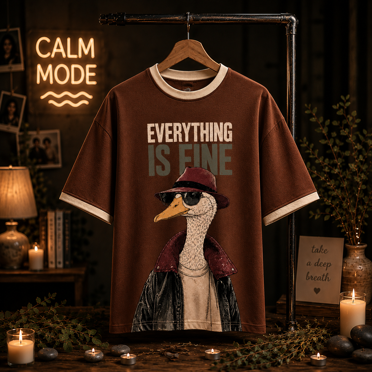 Peace Within Oversized T-Shirt – Espresso