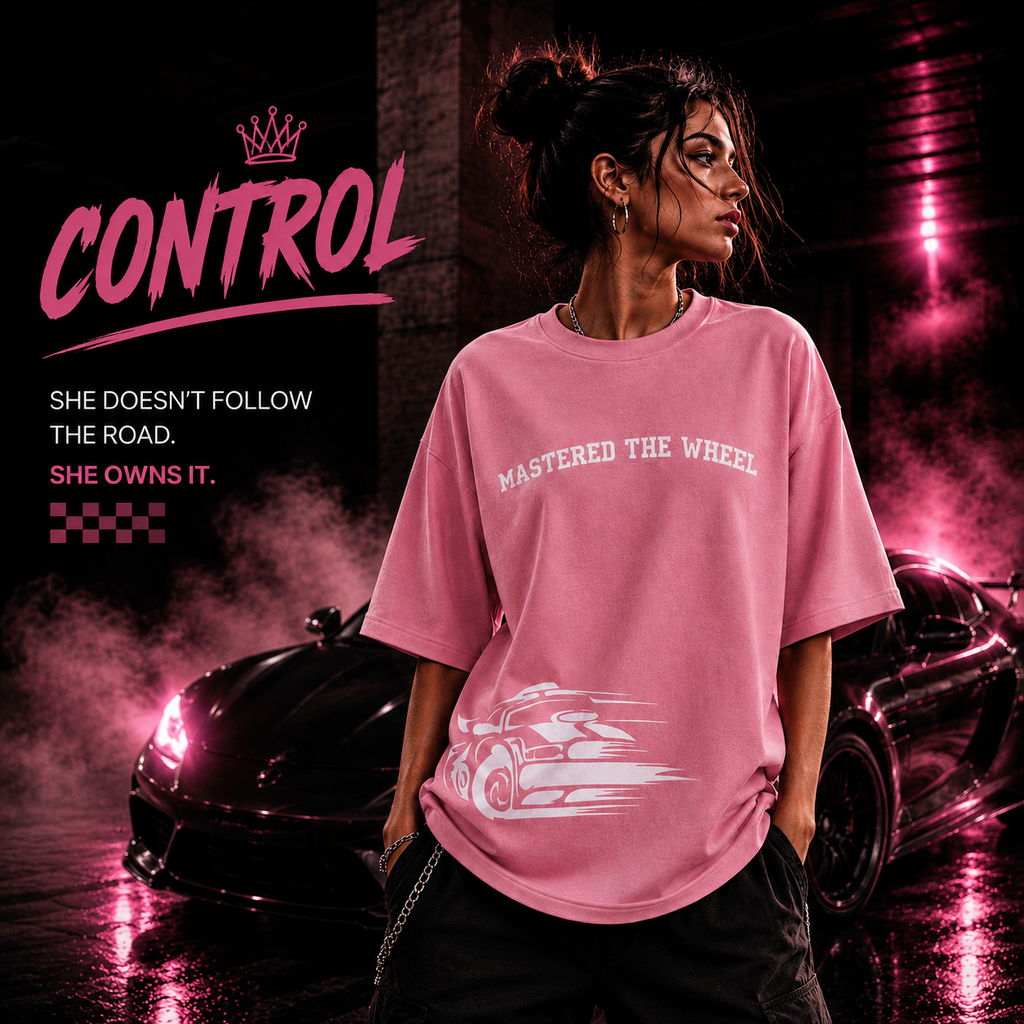 Hold The Line Oversized T-Shirt – Dusty Rose