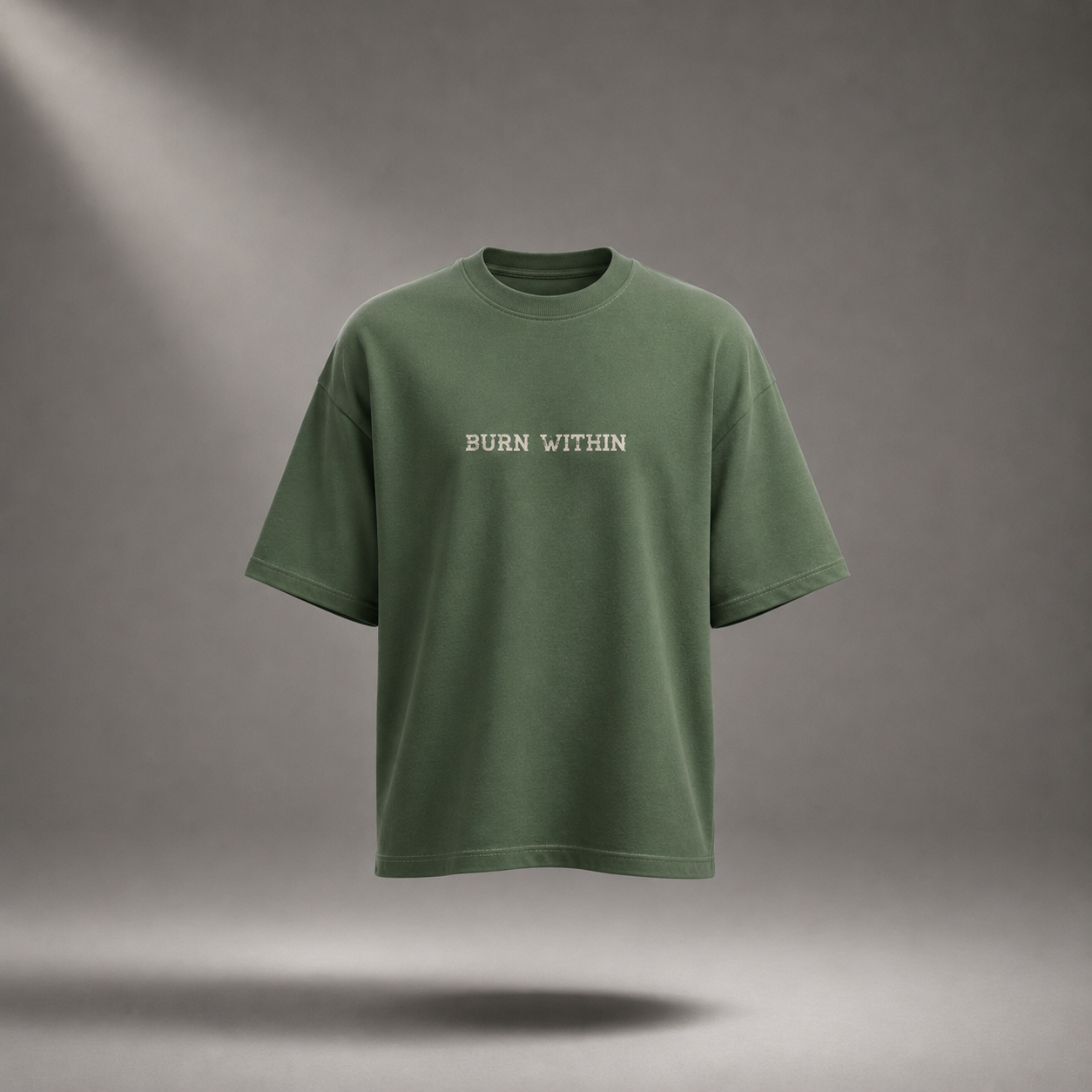 Silent Rage Oversized T-Shirt – Moss Green