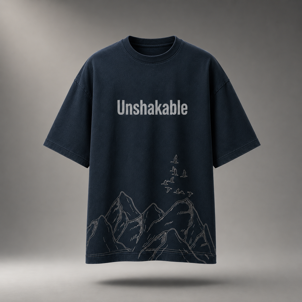 Fearless Mind Oversized T-Shirt – Midnight Navy