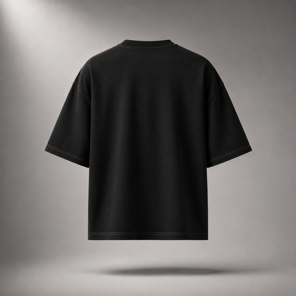 Hold The Line Oversized T-Shirt – Soft Black