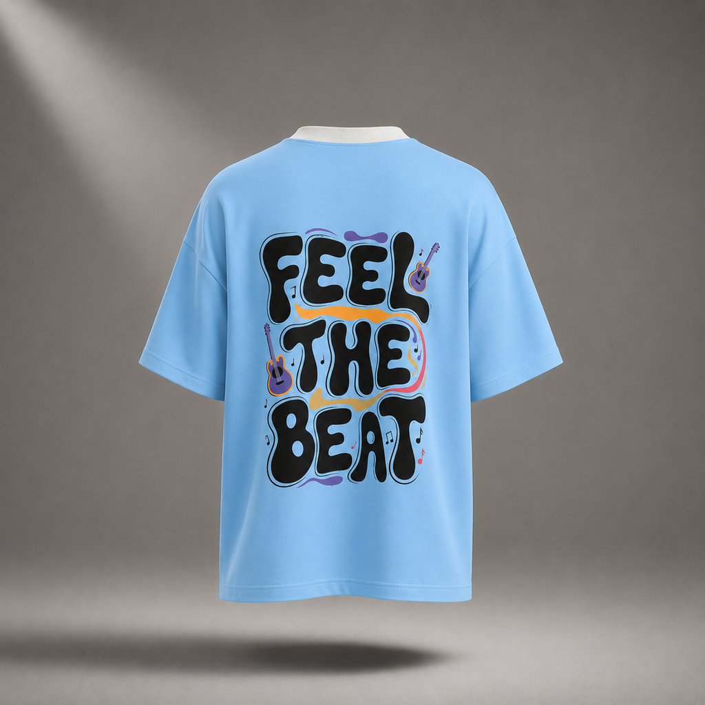 Golden State Oversized T-Shirt – Soft Sky Blue