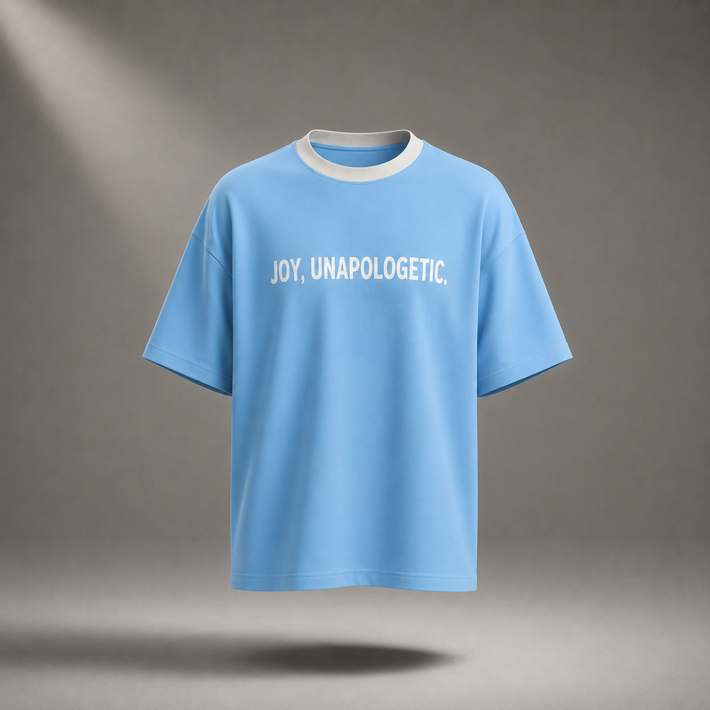 Golden State Oversized T-Shirt – Soft Sky Blue