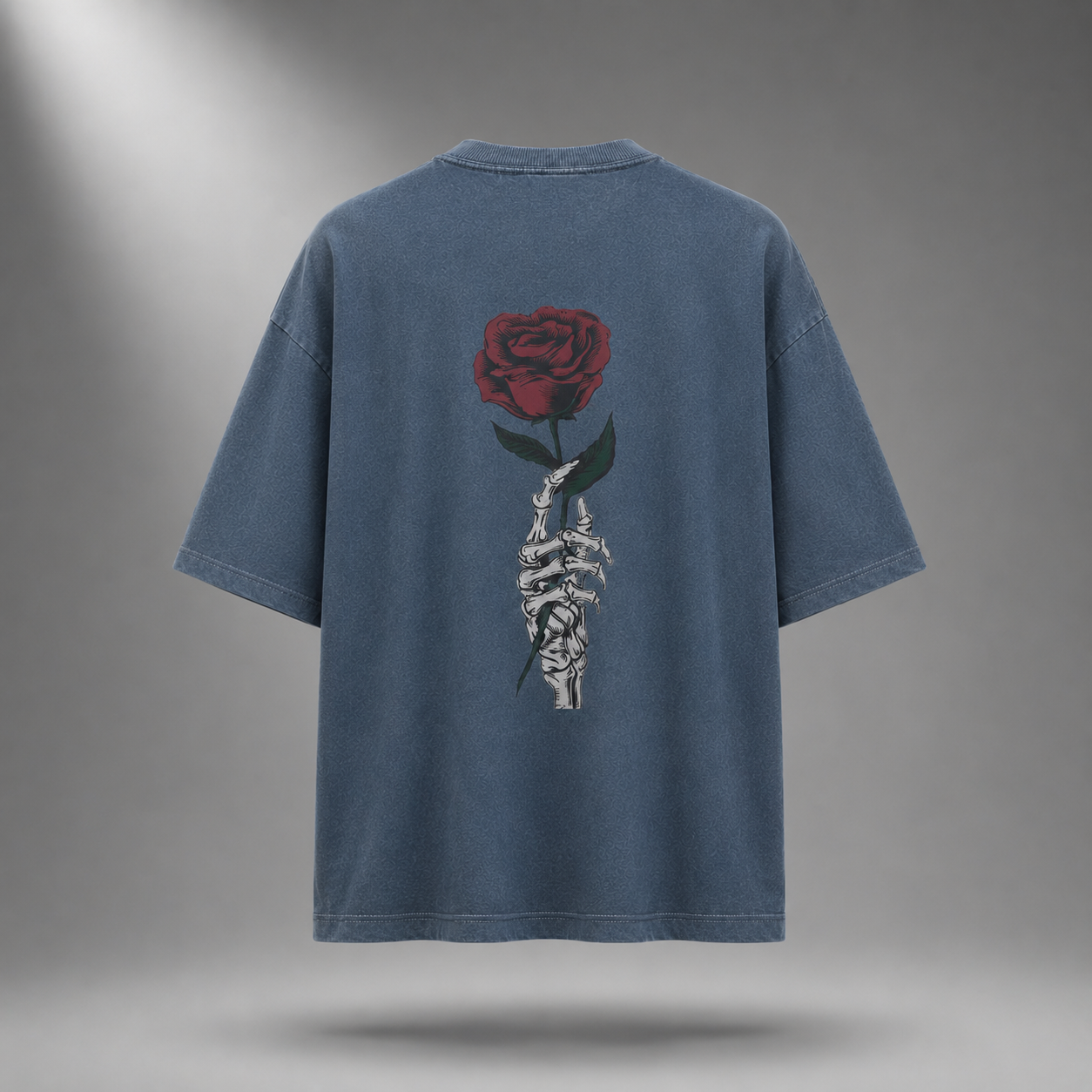 Heavy Silence Oversized T-Shirt – Slate Blue