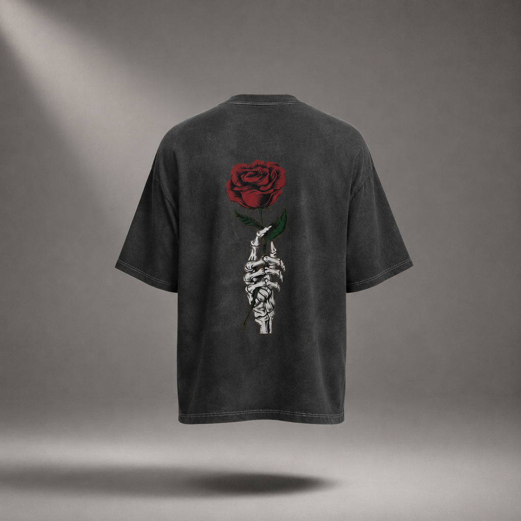 Heavy Silence Oversized T-Shirt – Dark Charcoal Gray