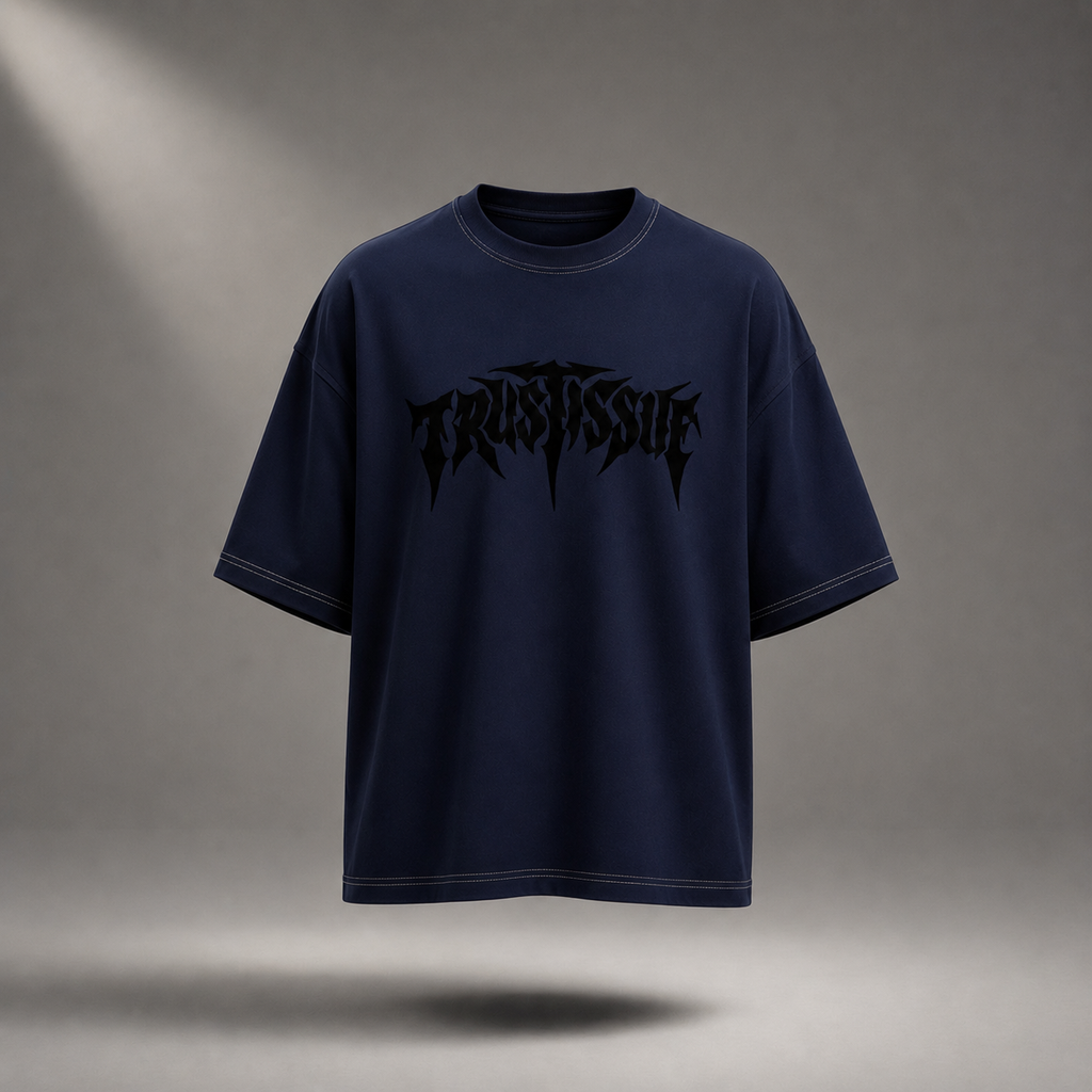 Loyal Instinct Oversized T-Shirt – Deep Navy