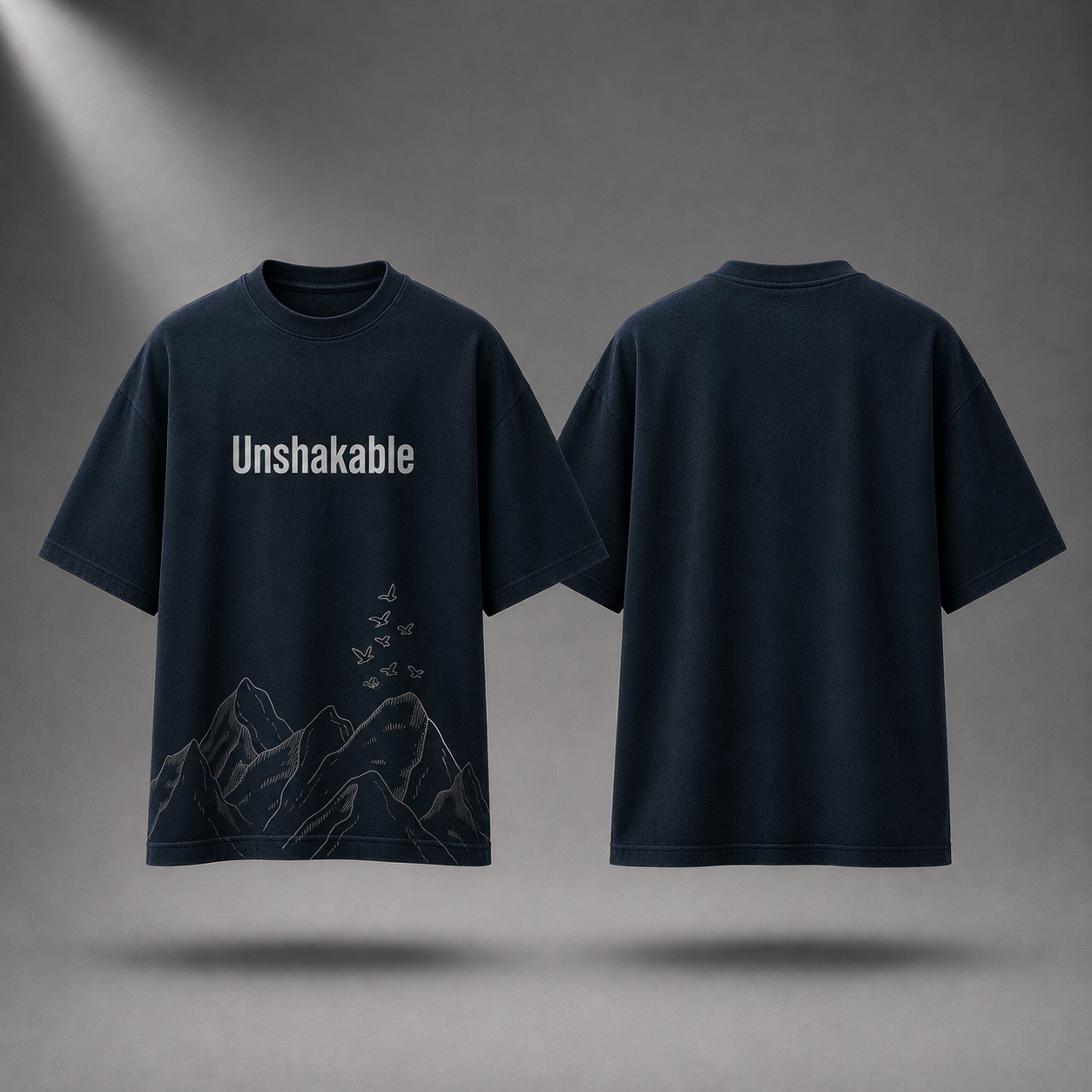 Fearless Mind Oversized T-Shirt – Midnight Navy
