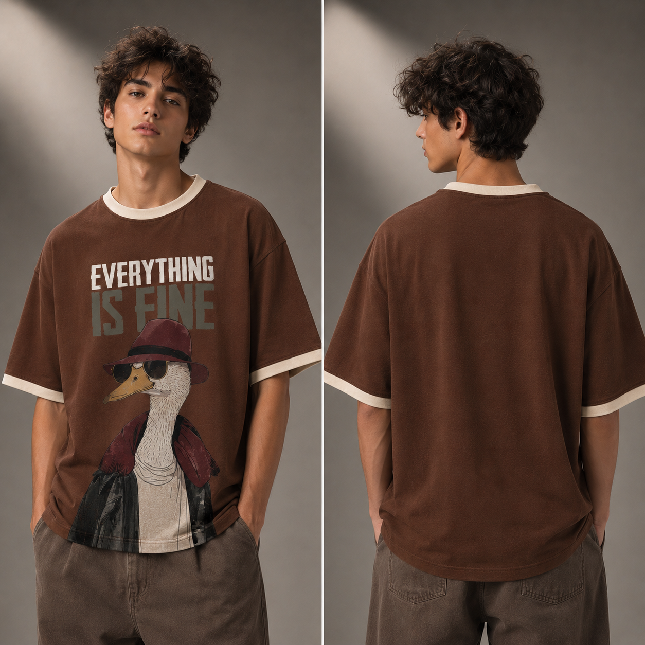 Peace Within Oversized T-Shirt – Espresso