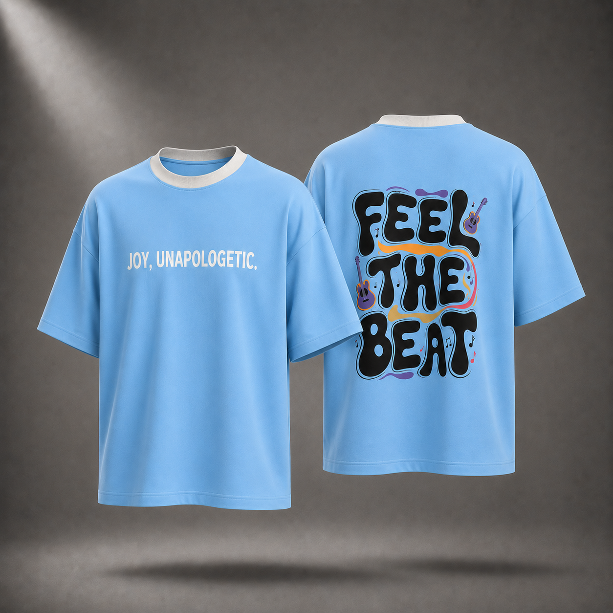 Golden State Oversized T-Shirt – Soft Sky Blue