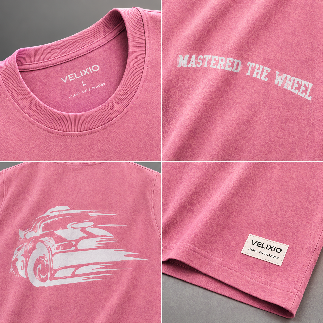Hold The Line Oversized T-Shirt – Dusty Rose