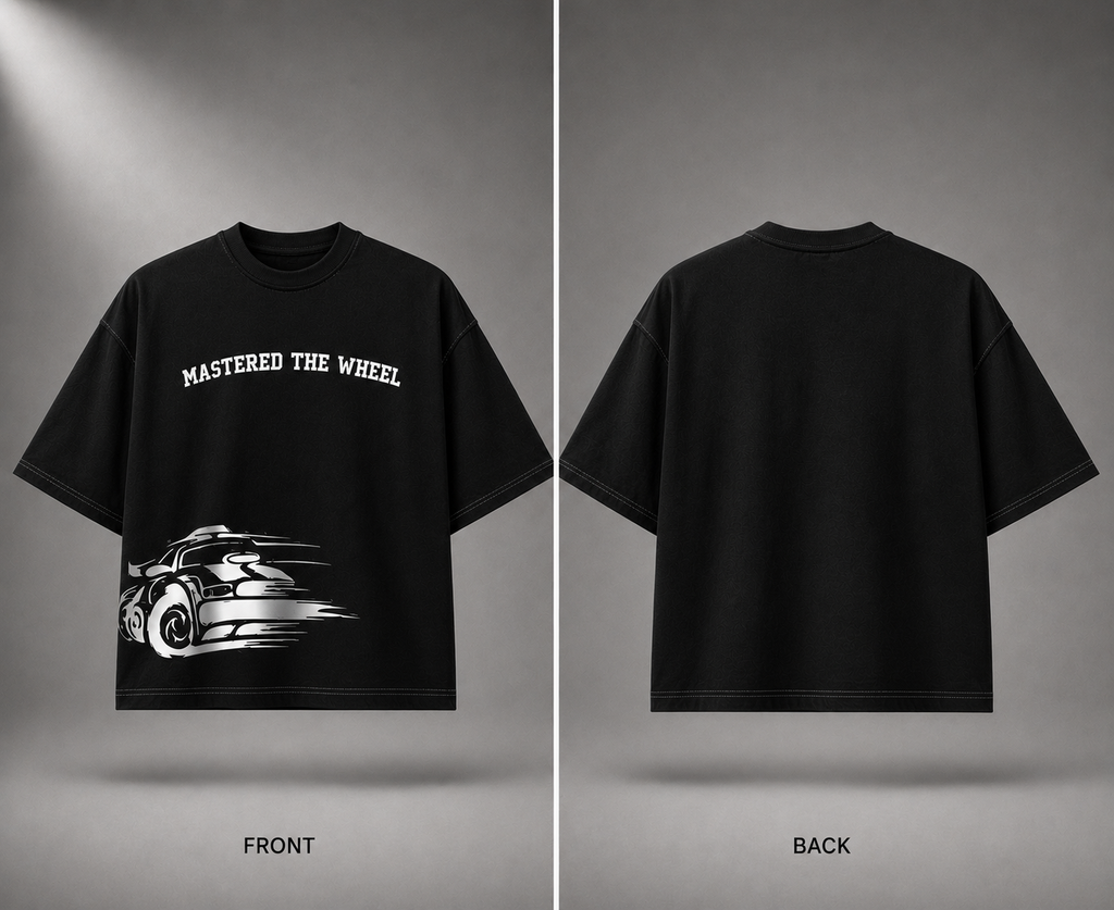Hold The Line Oversized T-Shirt – Soft Black