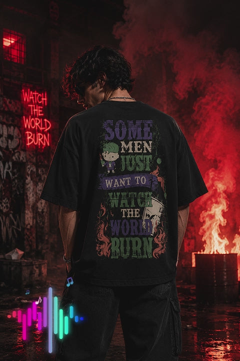 Silent Rage Oversized T-Shirt – Rich Black